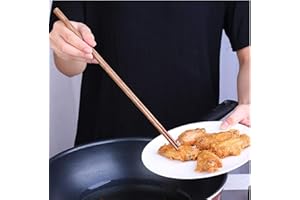 Danlai Chinois Traditionnels en Bois Très Longues Baguettes, 42 Cm De Cuisson Chaude Chaude Baguettes pour Cuisine Allonger Les Outils De Fryle De Nouilles en Bois