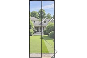 Apalus Prime Fliegengitter Tür, Magnet Insektenschutz Balkontür 90x210cm, Lichtdurchlässig, Reißfest, Wetterfest, Langlebig, Stärkere Magneten als beim Klassik, 3.8cm Klettband Oben, Nicht Kürzbar