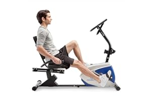 Marcy Azure RB1016 Magnetic Recumbent Exercise Bike with 8 Resistance Levels
