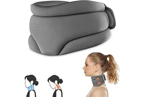 Taufe Collare Cervicale Morbido,Supporto per il Collo,Collare Cervicale Ortopedico,Supporto per Collo Morbido,per Alleviare la Pressione Della Colonna Vertebrale Cervicale per Donne e Uomini (hui)