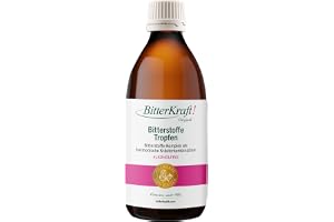 BitterKraft! Örtbitter alkoholfri 200 ml – BIO Bitterämnen droppar med 9 örter – Hildegard von Bingen – vegan & utan tillsatser – matsmältningsfrämjande – högdoserad – 100% natur
