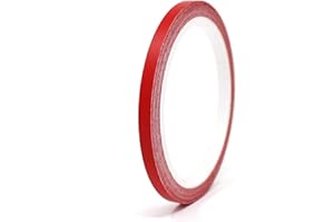 ‎FINEST FOLIA Finest Folia 10 Meter (0,79€/Meter) Matt Zierstreifen Auto Motorrad Boot Modellbau Basteln DIY Deko Dekorstreifen Seitenstreifen Klebestreifen (Rot Matt, 5mm Breite)