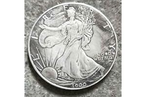 DDTing 1900 US Liberty Antique Morgan Dollars - Grandes monedas americanas antiguas - Moneda conmemorativa sin circular de Estados Unidos Regalo - Descubre la historia de las monedas goodService