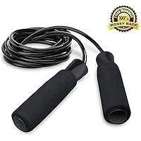Homello Springseil Premium Speed Jump Rope Sport Seilspringen Verstellbare Stahlseil mit Profi Kugellager & Hautfreundlichen Griff - Fitness, Boxen, Training, Abnehmen für Kinder und Erwachsene