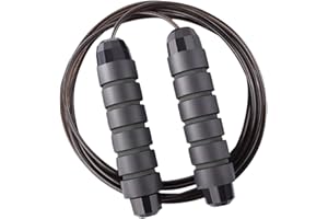 ONEGlobal Premium Skipping Rope for Adults| Steel Reinforced, Adjustable, Tangle-Free Jump Rope with Bearing & Non-Slip EVA Foam Handle for Workouts, Boxing, Exercises