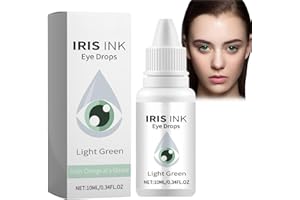 BIGYQIU Fancy Drops Eyes Colour,Dazzling Eye Drops,Color Changing Eye Drops,Eye Color Changing Drops,Irisink Eye Drops,Eye Brightening Drops,Change Eye Color,Natural Moisturising Eye Drops for Dry Eyes(Green)