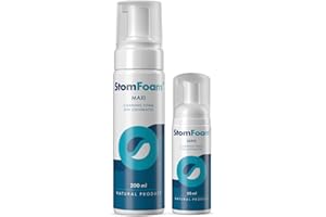 StomFoam medizinischer Reinigungsschaum und beruhigende Pflege für Stoma umgebende Haut. Bei Hautreizungen und empfindlicher Haut. Medizinprodukt 200 ml.