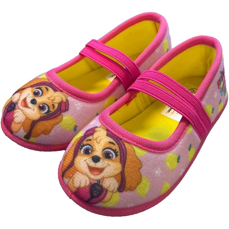 United Labels Homesocks Ballerinas – Gefütterte Hausschuhe Für Kinder Mit Anti-Rutsch-Sohle, Paw Patrol Design, Größe 23–26