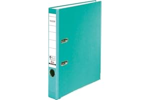 Falken Recycolor - Raccoglitore ecologico ecologico realizzato in Germania, rivestimento esterno in carta colorata 5 cm, DIN A4, colore pastello turchese