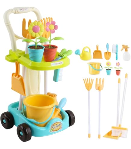 Chariot De Jardinage Smoby Silence ça Pousse - Avec Accessoires, Pour Enfants Dès 3 Ans