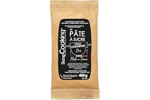 ScrapCooking - Pâte à sucre de couverture noire 400g - 7636