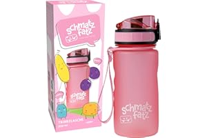 schmatzfatz Klarstein Sportflasche, Sport-Wasserflasche, hält kaltes Wasser, Trinkflasche für Erwachsene, Männer, Frauen und Kinder, BPA-frei, auslaufsicher, 350 ml, Rosa