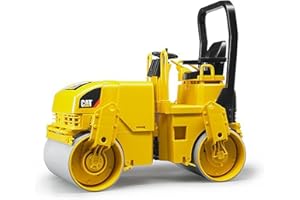 bruder 02433 - Compacteur tandem vibrant Cat - 1:16 Véhicules, Véhicule de chantier, Chantier, Machine de construction, Compacteur routier