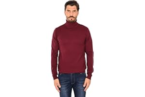 CIABALÙ Dolcevita Uomo in Cashmere Maglione Collo Alto Maglia Manica Lunga Maglioncino Caldo