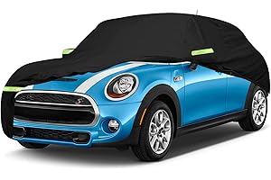 KATSIRO Funda para Coche de Garaje Completo Compatible con Mini Cooper 2000-2022 3 Puertas, para Exteriores, Impermeable, Resistente a los Rayos UV, Transpirable, Resistente al Polvo