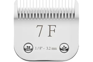 SUUOSL Dog Clipping Blade A5 Clipper Blades 7F 3.2mm Compatible with Andis UltraEdge AGC AGRC SMC Oster A5 Wahl KM Clippers Steel Dog Grooming Detachable Blade for Pet Hair Trimmer