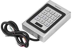 CERSALT Contrôle d'accès de Porte de sécurité, contrôleur d'accès, entrée de Tension Large Clavier Lumineux Fort argenté Zone résidentielle largement utilisée pour Le Bureau de lieux publics à la