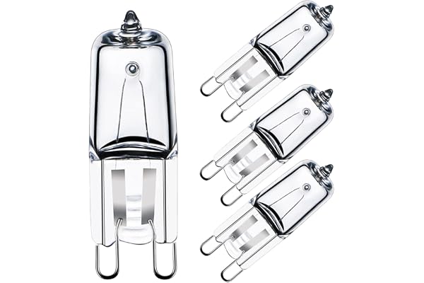 GMY Halogen G9 Ugnslampor 25W 230V För Applikationer För Ugnar Och Mikrovågsugnar 300 Grader C Värmetoleranta Glödlampor 4-pa
