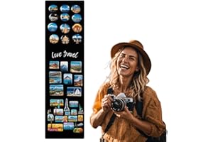 ‎ANWICAR Anwicar Magnettafel - Magnetische Pinnwand 70x20 cm aus Stahl, ideal für Magnete und Notizen, magnetisches Whiteboard, beschreibbare Tafel mit Kreidemarkern, inkl. Montageset - Schwarz