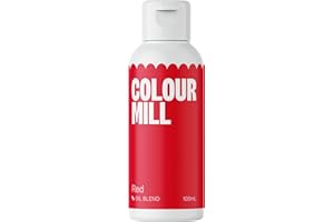 Colour Mill Oil-Based Food Coloring, 100 Milliliters Red