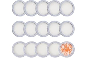 BENECREAT 15Pcs Round Felt Bead Design Boards, 39.5mm Light Gray Felt Beading Mat DIY Beading Boards Storage Tray for Jewelry Making Supplies, 8mm Thickness