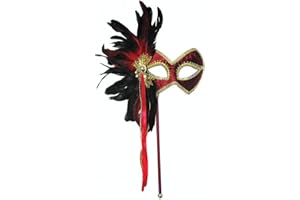 Bristol Novelty - Máscara De Palo Y Plumas para Mujer