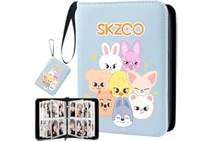 SUJEBKC SKZ Skzoo Simpatico porta fotocard cartoon, album di figurine Stray 400 tasche, gadget Kpop per STRAY