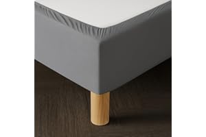 Dahlica Vestiletto Singolo 90x200 Grigio – Tessuto Morbido ed Elastico – Finitura Impeccabile – Facile da Installare