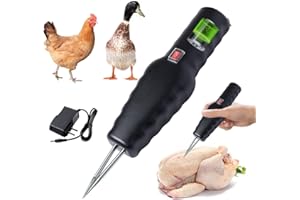 mizikuu Plumeuse de Poulet électrique, Plucker de Poulet électrique étanche Rapide Portable Rechargeable pour Volailles, Machine à Plumage pour Volailles, Canard, Poulet, Oie, Noir