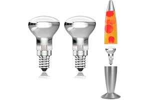 GlowUp 30W Lampadina Lava E14 R39 Lampadine Riflettore, Dimmerabile, Bianco Caldo 2700K, 2-Pack