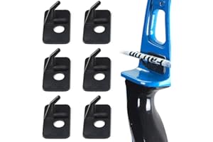 WeddHuis 6pcs Repose-flèche RH Arc Classique Repose-flèche en Plastique Noir tir à l'arc Chasse tir ciblage Accessoire Main Droite