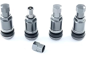 FELGENFACTORY 4 Stück 11,3mm Aluminium Alu Ventil Felgenventile Metall Ventil Anthrazit Leicht