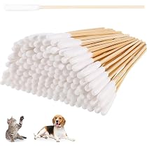 15,2 Cm Lange Wattestäbchen Für Hundeohren – Aus Bambus, Extra Saugfähig, 100 Stück
