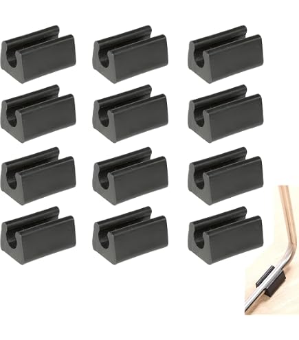 Lot De 4 Embouts Patins En Plastique Noir Pour Tube Rond - Diamètre 40 Mm, Par Uxcell