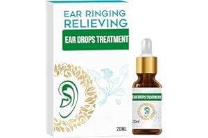 BYNYXI 20ML Ringing Free Ear Treatment Oil, Tinnitus Ear Drops Organic Ear Ringing Remedy Drops Ear Pain Relief Drops, Ear Drops for Pain Treatment Earwax Remover, Pain Instant Relief