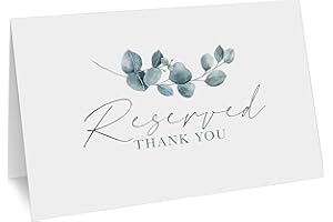 CLEVER SIGNS Reservierte Tischschilder, 25 Stück, Reservierte Schilder für Hochzeiten, Empfänge, Weihnachten, Veranstaltungen, 10.2x15.2 cm Reservierungskarten für Tische, grüne Aquarellschilder
