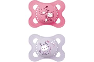 MAM Lot de 2 tétines originales en latex - Pour nouveau-né de 0 à 6 mois - Adaptées à l'allaitement - Recommandé par les sages-femmes - Extra résistantes aux morsures - Latex de caoutchouc naturel