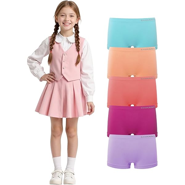 Channo Jungen Boxershorts Naadloos Premium: Zacht Polyamide Onderbroeken voor Kinderen Ideaal voor Dagelijks Gebruik 5-pack(Spikkel 4/6