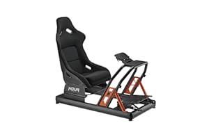 Noua Burn Simulatore da Corsa Racing Simulator Cockpit - Sedile Gaming Regolabile, Cabina di Guida per Principianti e Professionisti
