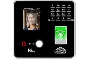 NGTeco Control horario empleados en la Nube,100% Sin Cuota Mensual，Sistema Multiusuario con Sincronización en Tiempo Real y Seguridad AWS,hasta 200 Empleados（TC1）