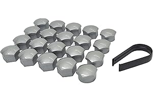 PARTSDEALERS Set di tappi di bloccaggio per VOLVO S60 S80 S90 V60 V90 XC40 XC60 XC90 POLESTAR (tipo piccolo, grigio lega)