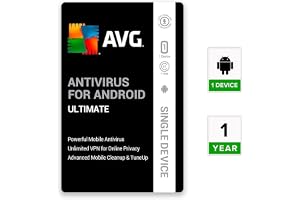 AVG Ultimate Security for Mobile | 1 Device 1 Year | Android Phone & Tablets | Includes Antivirus Pro, Cleaner Pro | Email Delivery in 2 Hours.