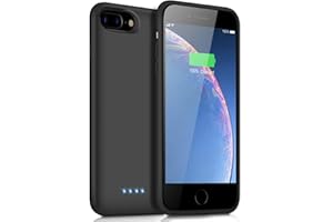 IPOSIBLE Akkuhülle für iPhone 7 Plus/6S Plus/8 Plus/6 Plus,【2022 Neueste】8500mAh Zusatzakku Handyhülle Akku Battery Case Powerbank Hülle für iPhone 7 Plus/6S Plus/8 Plus/6 Plus [5,5 Zoll] Akku Hülle Akku Case