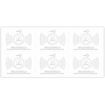 ISecur Set 3 Adesivi Antifurto Per Vetri – 10x10 Cm – “Attenzione: L’oggetto è Protetto Elettronicamente” – Autoadesivi Interni, UV Resistenti