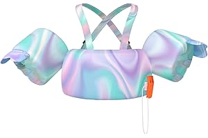 HeySplash Gilet da Nuoto per Bambini, Braccioli Galleggianti da Bambini con Peso 13-30/22-44lbs Anni 2-6, Giubbotto Galleggiante Bracciali Nuoto con Cinghia Regolabile per Bambini