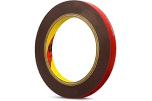 GoFire 3mDouble Sided Tape 10mm x 3m Heavy Duty Waterproof Perfect for Automotive LED Strips Indoor Outdoor Applications Ultra Strong Adhesion Multi Purpose Mounting Solution