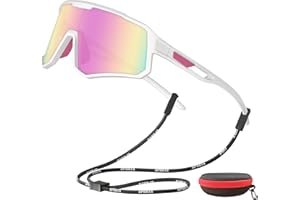 DUKZURA Cycling Glasses for Men Women Youth Polarized Sports Sunglasses UV400 Protection TR90 Superlight Frame Glasses for Cycling Running Fishing Baseball Hiking Sunglasses