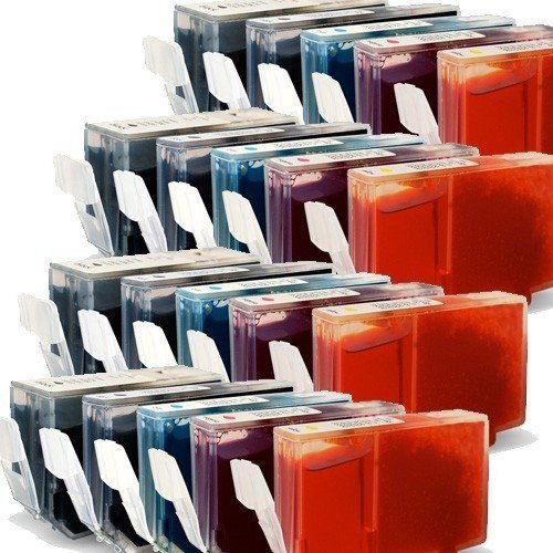 10x Druckerpatronen-Set Mit CHIP für Canon Pixma MX 700 (4x bk breit,2 x je Farbe) - mit Chip kompatibel für MX700, 4x26ml, 6x13ml