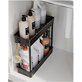 ATA HOME Rafata &Ccedil;ok Ama&ccedil;lı 2 Katlı Evye Altı D&uuml;zenleyicisi Askılı Banyo D&uuml;zenleyici Kaydırmaz Tabanlı