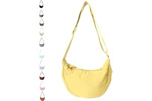 JENCVNL Damen Halbmond Tasche Nylon Crossbody Bag Damen Crossbody Moon Bag Crossbody Bag Halbmond Schultertasche mit verstellbarer Schultergurt